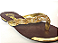 Rasteira Luxo Dourada Trançada com Brilho e Strass - Imagem 2