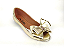 Peep Toe Dourado com Laço Grande - Imagem 1