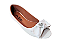 Sapatilha Peep Toe Off White Fosca com Laço Nó - Imagem 1