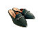 Mule Preto Bico Fino com Fivela - Imagem 1