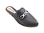 Mule Preto Bico Fino com Fivela Ônix - Imagem 1