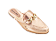 Mule Bronze Cobre Bico Fino com Fivela Dourada - Imagem 1