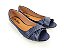 Peep Toe Azul com Faixa Pesponto - Imagem 2