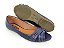 Peep Toe Azul com Faixa Pesponto - Imagem 4