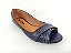 Peep Toe Azul com Faixa Pesponto - Imagem 8