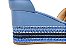 Sandália Soft Azul Safira Flatform Tricot Acolchoada 8 cm - Imagem 8
