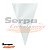 Saco Plástico Cone - Liso Transparente 18x30cm - Imagem 1