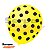 Balão n°10 Amarelo com Bolinha Preta - Pacote com 25 unidades - Imagem 1