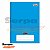 CADERNO BROCHURA CAPA DURA 1/4 D+ AZUL 96 FOLHAS - Imagem 1