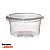 G 310/250 Pote Redondo com Tampa 250ml Cristal PP - GALVANOTEK - Imagem 1