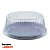 H 32 Embalagem Plástica MÉDIA para Bolo Base Branca Cristal PET - HIPERPACK - Imagem 1