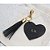 Chaveiro de Coração Personalizado com Iniciais Preto - Imagem 1