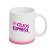 Caneca Personalizada c/ Logo Branca Splash Rosa 325Ml - Imagem 2