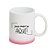 Caneca Personalizada c/ Logo Branca Splash Rosa 325Ml - Imagem 1