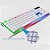 Kit Teclado Mouse Semi Mecânico RGB LED Gamer Jogo M400/M300 Com Fio - Imagem 6