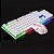 Kit Teclado Mouse Semi Mecânico RGB LED Gamer Jogo M400/M300 Com Fio - Imagem 3