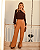 Calça Twill Pregas Pala Preta - Imagem 3