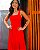 Vestido Estela Chiffon Devore Detalhe Amarração Ombro - Imagem 2