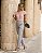 Blusa Crepe Gola Pedraria Rosé - Imagem 4