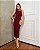 Vestido Marina Midi Malha Creponada Fivela Organica - Imagem 1