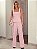 Top Alongado Twill Peplum Rosa Claro - Imagem 2