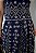 Saia Laise Bicolor Pregas Azul Marinho - Imagem 3