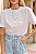 T-Shirt Day - 3 Flores aplicadas Off - Imagem 2