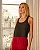 Regata Cropped Dupla U Menta - Imagem 3