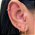 ARGOLA OURO 18K SEGMENTADA CLICKER - Imagem 2