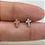LABRET TITÂNIO CRUZ ZIRCÔNIAS - Imagem 1