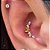 LABRET AÇO CASCATA BOW ZIRCÔNIAS - Imagem 2