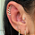MICROBELL RETO OURO 18K CASCATA RAMINHO - Imagem 3