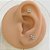 LABRET TITÂNIO FLOR IBERIS ZIRCÔNIAS - Imagem 3