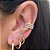 PIERCING FAKE CONCH TRIPLO ZIRCÔNIAS - Imagem 2