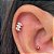 LABRET AÇO 3 NAVETES - Imagem 2