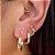 CONJUNTO DE ARGOLINHAS LISAS - Imagem 1