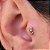 LABRET AÇO ROSA ZIRCÔNIA - Imagem 2