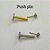 LABRET TITÂNIO PUSH PIN SEM GARRA - Imagem 3