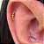 LABRET TITÂNIO CASCATA MINI BALLS - Imagem 3