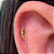 LABRET TITÂNIO CASCATA MINI BALLS - Imagem 4