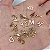PINGENTE LETRAS AÇO PRATEADO E DOURADO - Imagem 1