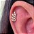 LABRET TITÂNIO CASCATA ARRUDINHA ZIRCÔNIAS - Imagem 4