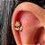 LABRET TITÂNIO GIRASSOL INTEIRO ZIRCÔNIAS - Imagem 2