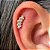 LABRET TITÂNIO CASCATA THEN ZIRCÔNIAS - Imagem 2