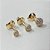 CONJUNTO DE BRINCOS DOME ZIRCÔNIAS - Imagem 3