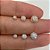 CONJUNTO DE BRINCOS DOME ZIRCÔNIAS - Imagem 1