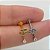 LABRET TITÂNIO FLORZINHA PINGENTE GOTA - Imagem 3