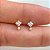 LABRET TITÂNIO QUADRADO PONTINHO ZIRCÔNIAS - Imagem 1