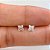 LABRET TITÂNIO FLOR QUADRADA ZIRCÔNIA - Imagem 1