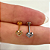 LABRET TITÂNIO AUSTRALIANO PUSH PIN CORAÇÃOZINHO ZIRCÔNIAS - Imagem 3
